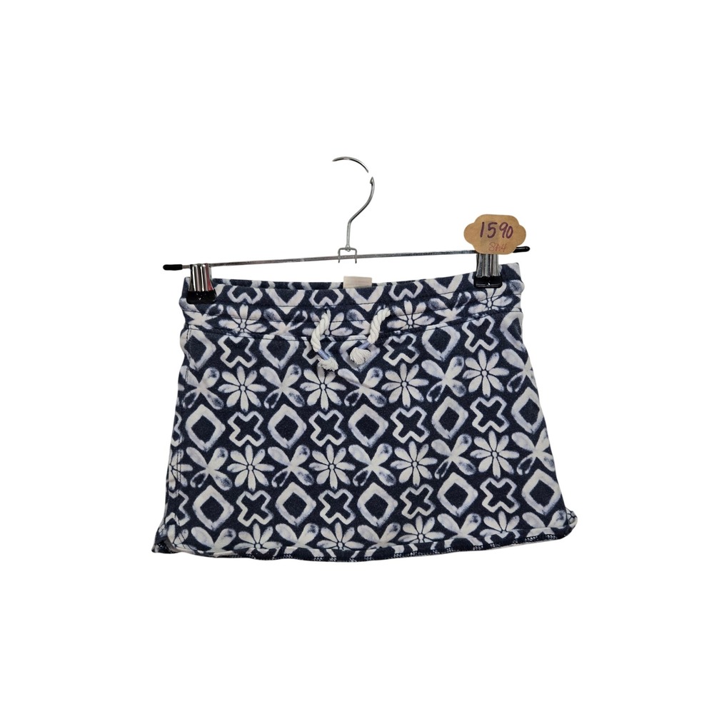OshKosh Bgosh Girls Navy Blue White Floral Geometric Skort Size 5 5A